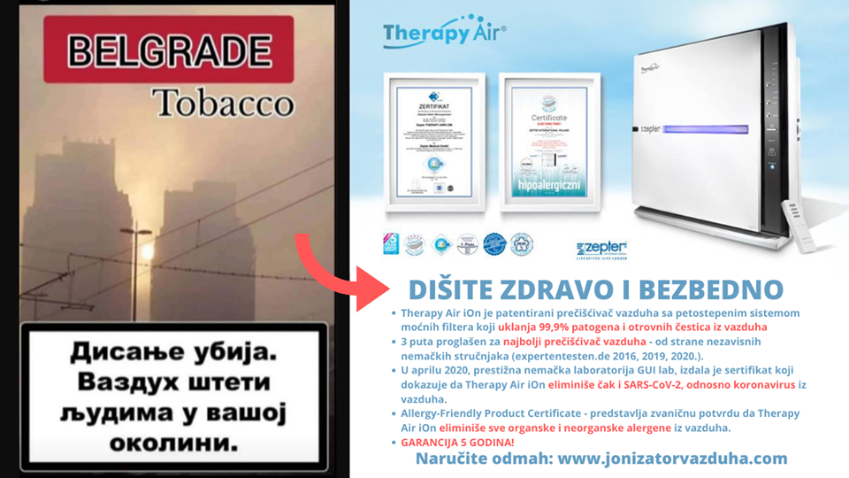 Zagađenje vazduha u Beogradu: Sada i VIDIMO ono što udišemo! 2